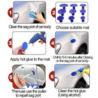 T-bar Puller Car Dent Repair Tool Kit Automotive Body Sheet Metal Paintless Suction Cup Mechanical Workshop Tools Set For Car