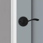 Balboa Matte Black Privacy Bed/Bath Door Lever