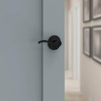 Balboa Matte Black Privacy Bed/Bath Door Lever