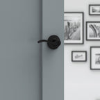 Balboa Matte Black Privacy Bed/Bath Door Lever