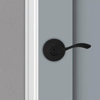 Balboa Matte Black Privacy Bed/Bath Door Lever