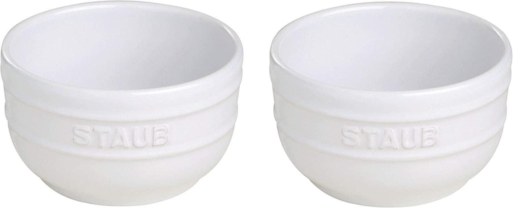 STAUB Ceramics Prep Bowl Set, 2-piece, White