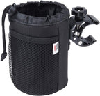 kemimoto Wheelchair Cup Holder, Oxford Fabric Drink Cup Can Holder with Drain and Alligator Clamp, Bar Cup Holder for Motorcycle, ATV, Scooter, Marine Boat, Kayak, Bike, Wheelchair, Walker, Golf Cart