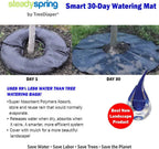 SteadySpring Smart 30-Day Tree Watering Mat Auto Refills with Rain for Trees up to 3 inch Caliper LarRound Tree Watering Bag Plus Weed Barrier and Frost Protection Blanket (4)