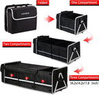 HOMEVE Extra Large Collapsible Trunk Organizer With Cooler Bag,3 Compartments Storage Organizer With Cover