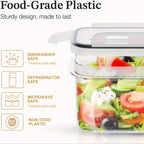 24pcs Airtight Food StoraContainers Set With Lids, BPA Plastic Dry Food Canisters For Kitchen Pantry Organization And Storage, Include Labels