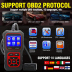 Car Code Reader, OBD2 Car Code Scanner VoltaTester Engine Fault Code Scanner CranAnd Charging Tester Diagnostic Tool For OBDII Protocol Cars
