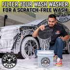 Chemical Guys CWS_402BK Car Wash Detailing Bucket, Mitt &amp; Accessories Bundle (6 Items) Featuring Mr. Pink Foaming Car Wash Soap, 128 fl oz (1 Gal) Works on Cars, Trucks, SUVs, RVs &amp; More