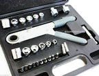 29 Pc Power Wrench Socket Hand Ratchet Tool Set Kit &amp; Accessories
