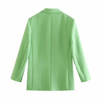 green long sleeve office suit