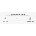 HALO Satin Nickel Single-Cylinder Electronic Smart Lock Deadbolt Featuring SmartKey Security, Touchscreen and Wi-Fi