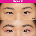 NYX PROFESSIONAL MAKEUP The Brow Glue, Extreme Hold Eyebrow Gel, Clear + Makeup Setting Spray, Matte Finish (2-Pack Bundle)