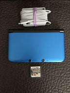 3DS XL Handheld Console - Blue/Black W/ Charger &amp; Pokémon Platinum Game