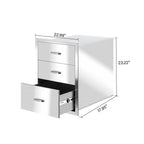 Outdoor Kitchen Drawer  Steel Layer Access Door BBQ Drawer Large