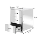 Outdoor Kitchen Drawer  Steel Layer Access Door BBQ Drawer Large