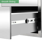 Outdoor Kitchen Drawer  Steel Layer Access Door BBQ Drawer Large