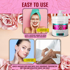 Advanced Clinicals Bulgarian Rose Anti Aging Rescue Cream Face &amp; Body Moisturizing Skin Care Lotion, Skincare Moisturizer For Dry Skin, Age Spots, &amp; Improving Skin Radiance, Large 16 Oz (Pack of 2)