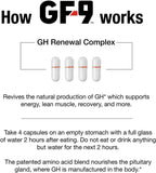 GF-9 – 120 Count (Pack of 3), Supplements for Men - Male Supplements - Boost Critical Peptide That Supports Energy, Drive, Physical Performance, 3-Month Supply