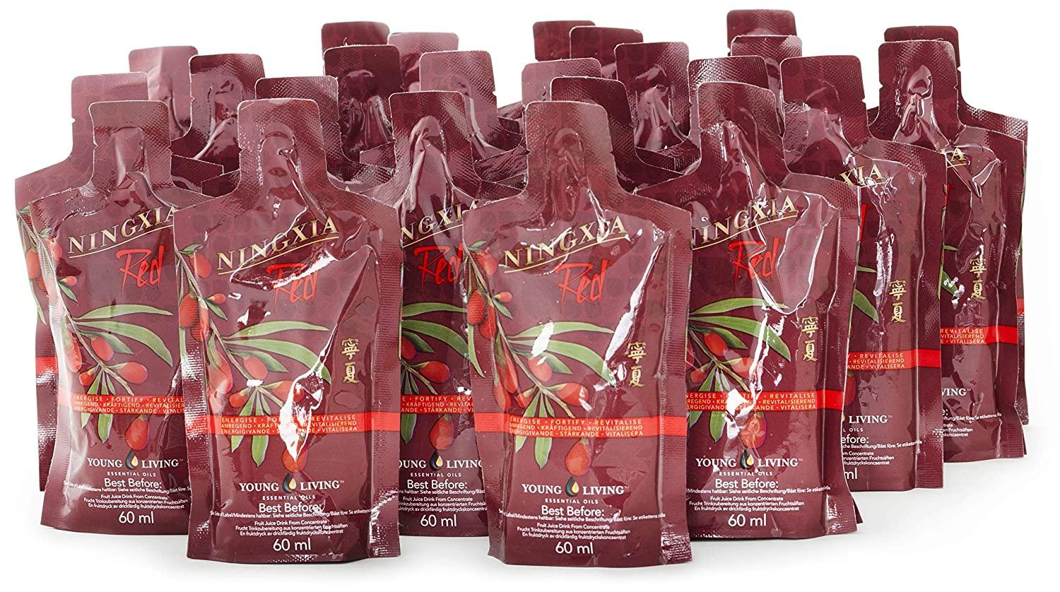 NingXia Red Singles 2 oz - New Formula - 60 Pack by Young Living Essential Oils