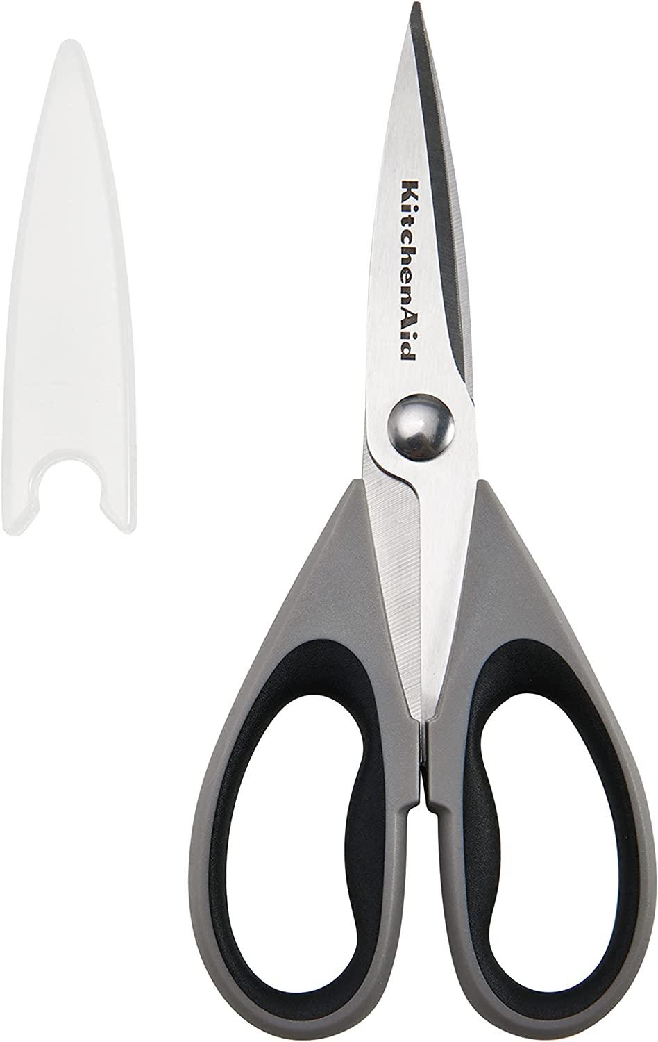 KitchenAid All Purpose Shears with Protective Sheath, 8.72-Inch, Gray