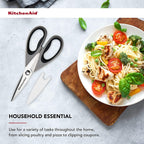 KitchenAid All Purpose Shears with Protective Sheath, 8.72-Inch, Gray