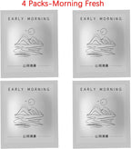 Cacacece 4 Packs Morning Fresh Smell Car Air Fresheners Refills Solid Fragrance Replacement Tablets, Long Lasting Car Air Fresheners