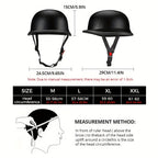 Motorcycle Helmet German Motorciker  Motorcycle Open Face Moto Retro Half Helmet Chopper Biker DOT Size M-XXL