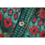 square collar knitted sweater