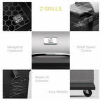 ZPG-700D 2021 Upgrade Pellet Grill & Smoker 8 in 1 BBQ Grill Cover