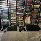SONY PLAYSTATION 2 PS2 FAT OR SLIM CONSOLE LOT BUNDLE WITH 7 GAMES