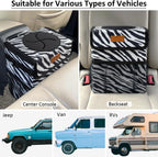 ELONGRIVER Car Trash Can Bin for Car Back Seat Leak Proof, Cute Car Trash Bag Hanging, Vehicle Trash Can for SUV Truck Van, Automotive Car Garbage Cans Front Seat Zebra