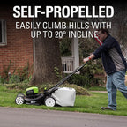 Greenworks Pro 80V 21-Inch Brushless Self-Propelled Lawn Mower 4.0Ah Battery and Charger Included, MO80L410