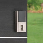 Kevo 2nd Gen Contemporary Square Satin Nickel Single Cylinder Touch-to-Open Bluetooth Smart Lock Deadbolt