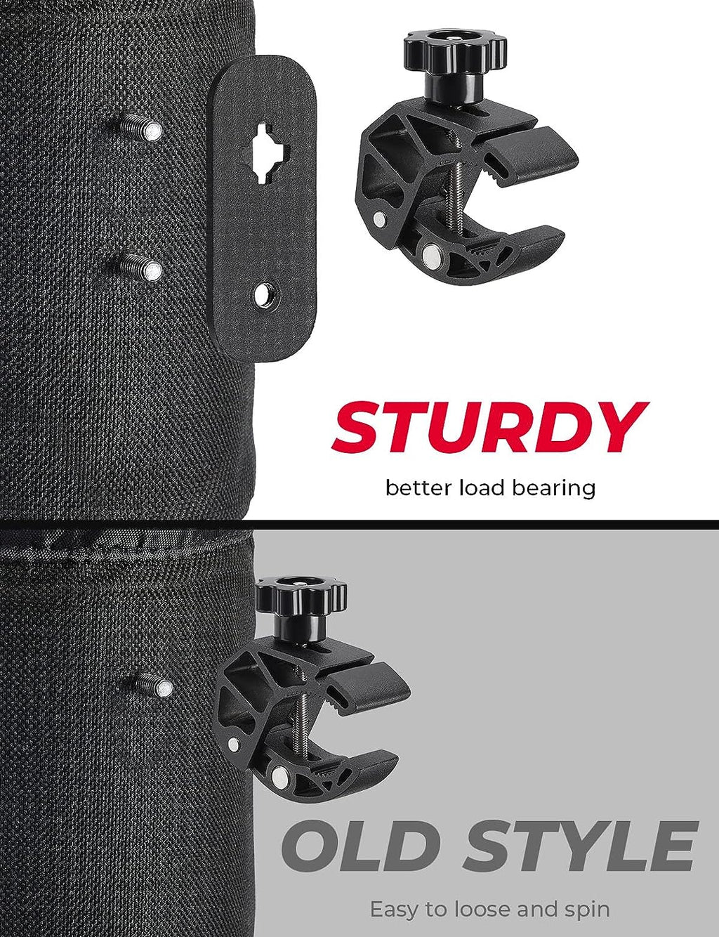 kemimoto ATV/UTV Cup Holder, 2 Pack Oxford Fabric Drink Cup Holder with 0.6"-1.5" Alligator Clamp, Handlebar Cup Holder for Motorcycle, Kayak, Boat, ATV, Bike, Wheelchair, Walker, Scooter, Golf Cart