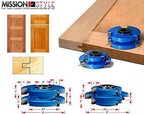 Amana Tool - SC559 2-Piece Carbide Tipped 3-Wing Stile &amp; Rail Tongue &amp; Groove Cabinet Door