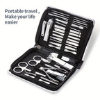 Nail Clipper Set 11/26pcs Set Manicure Set  Anti Splash Fingernail Cutter  Steel Nail Scissor Cuticle Tools