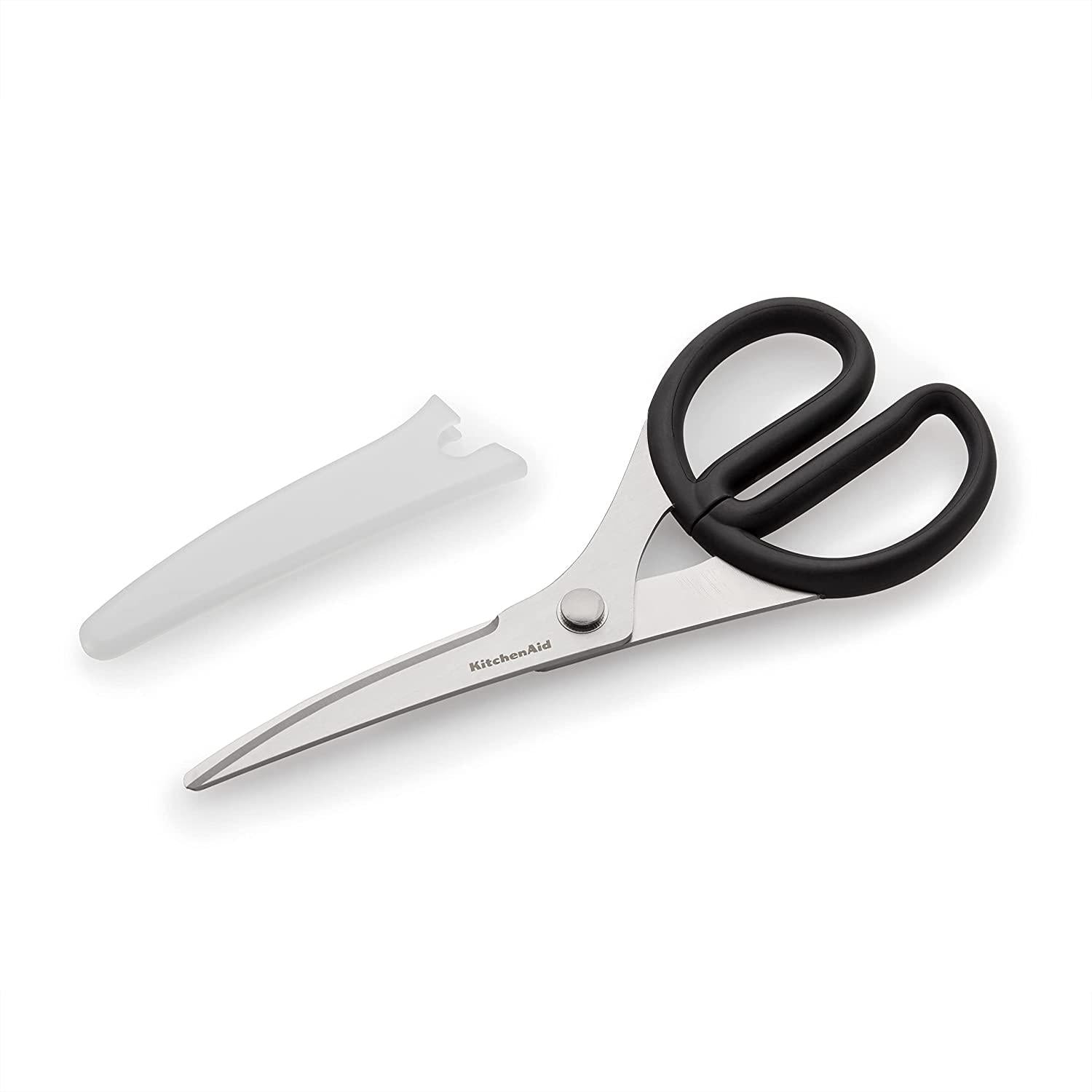 KitchenAid Universal Bent Shears, 8.66-Inch, Black