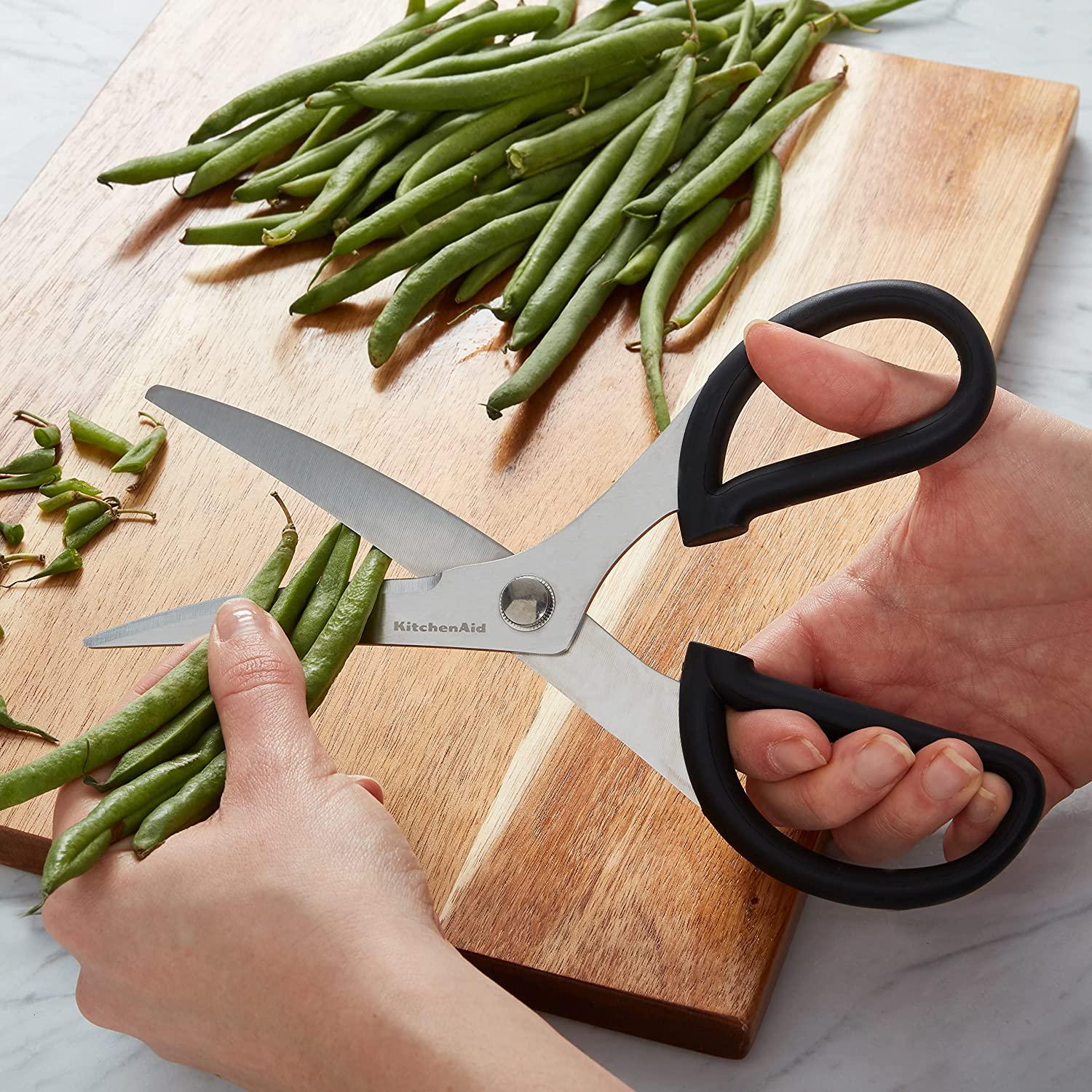 KitchenAid Universal Bent Shears, 8.66-Inch, Black