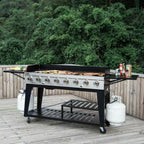BBQ Propane Gas Grill LarEvent 8-Burner Outdoor Stove GB8000