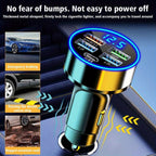 PD + QC 3.0 Fast Charging Car Phone Charger Adapter 4 Ports Usb Car Charger Type C PD  Char3.0 Car Charger