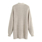 tied wrap knitted cardigan sweater