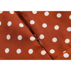 polka dot long dress