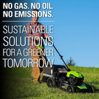 Greenworks 40V 21inch Cordless Brushless Lawn Mower, 5Ah Battery & Charger Included, LMF402