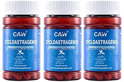 CAW Hypersorption Cycloastragenol | 25Mg 30Enteric-Coated Capsules 3 Bottles