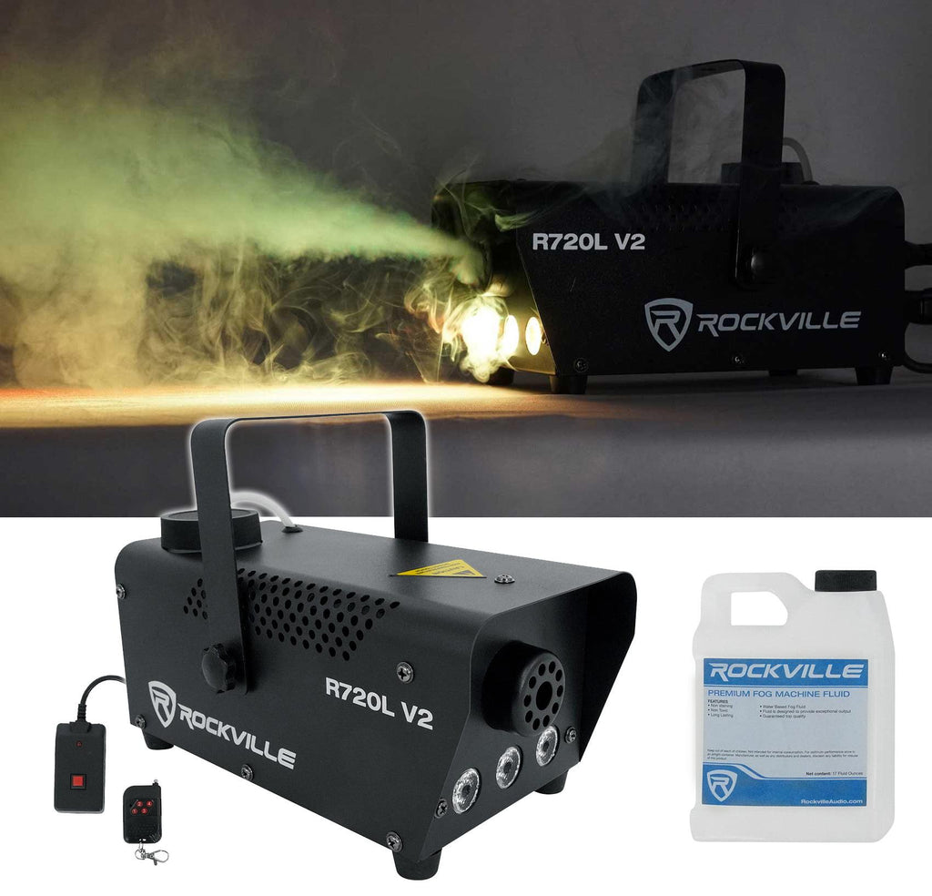 Pair Chauvet DJ 4PLAY 2 RGBW DMX Light Bar Packages+Bags+LED Fog Machine 4PLAY2