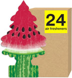 LITTLE TREES Air Fresheners Car Air Freshener. Hanging Tree Provides Long Lasting Scent for Auto or Home. Watermelon, 24 Air Fresheners