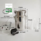 Olyfanco 7L Goat MilMachine, Pulse/Direct Suction 2 in 1 Model, Suction Adjustable and Milk Bucket Full Self-Stop System to Preventing Overflow -2023 Newest Model