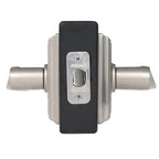 Accent Satin Nickel PassaHall/Closet Door Lever with Addison Trim