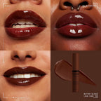 NYX PROFESSIONAL MAKEUP Butter Gloss Brown Sugar, Non-Sticky Lip Gloss - Lava Cake (Rich Brown)