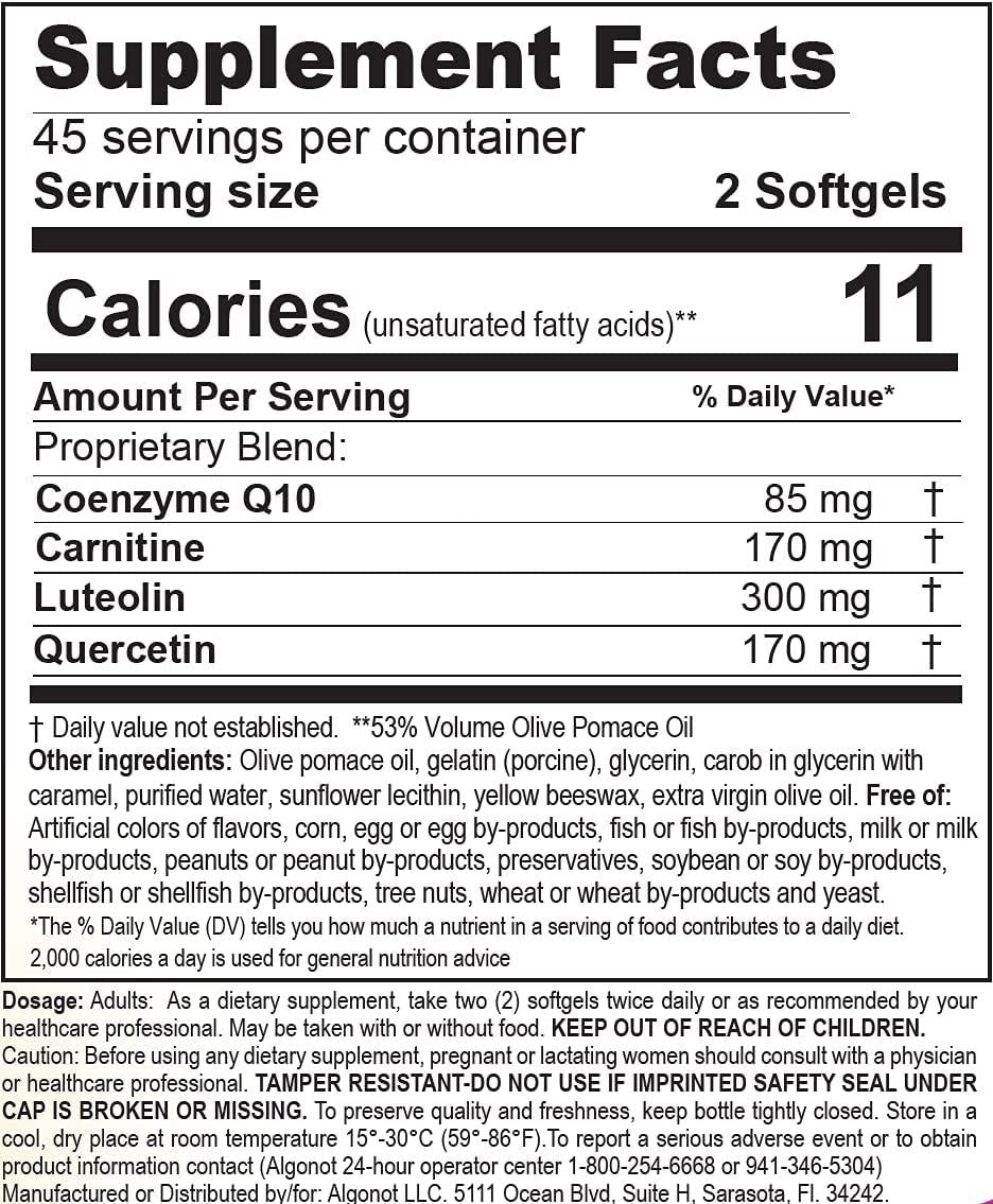 FibroProtek - 12 Bottle Pack Luteolin & Quercetin Included in an Exclusive Combination of Ingredients Including Olive Pomace Oil
